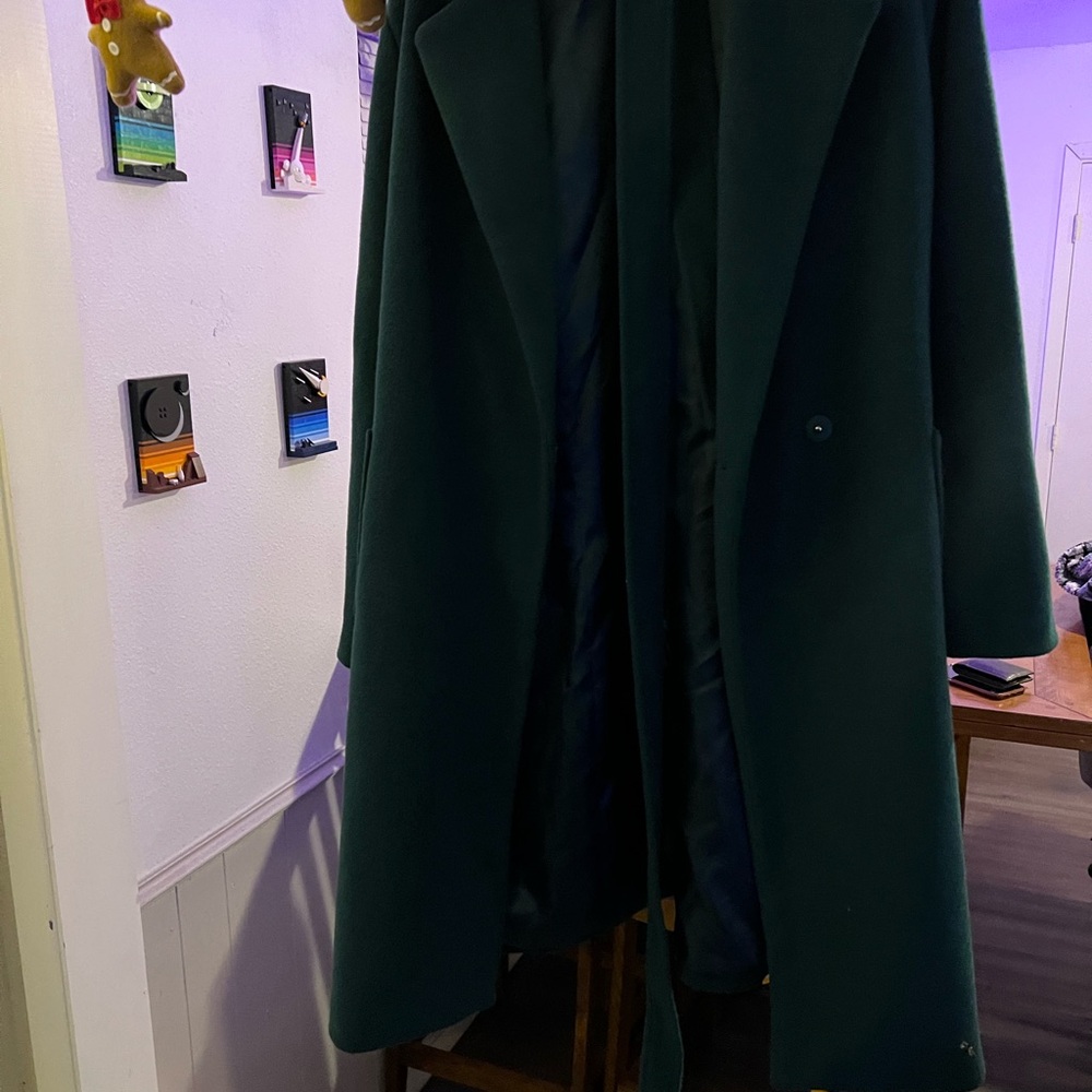 Liz Claiborne Men's Dark Green Trench Coat